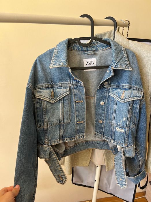 Дънково яке на Zara в размер XS