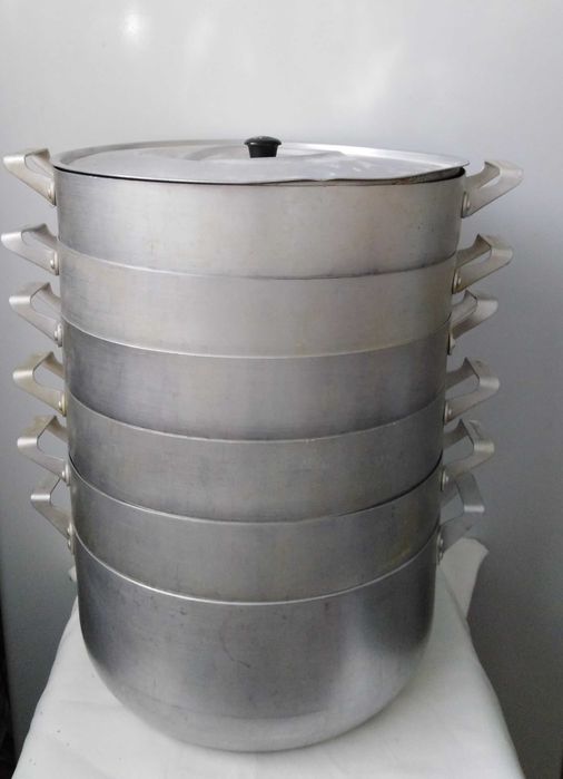 ОТДАМ ДАРОМ мантоварку. Высокую, 26см, 5дисков, алюминий, Советскую БУ