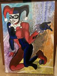Tablou pictat Harley Quinn