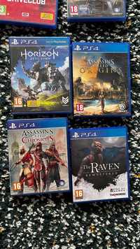 vand jocuri ps4: assassins creed, tomb raider, the last of us, syberia