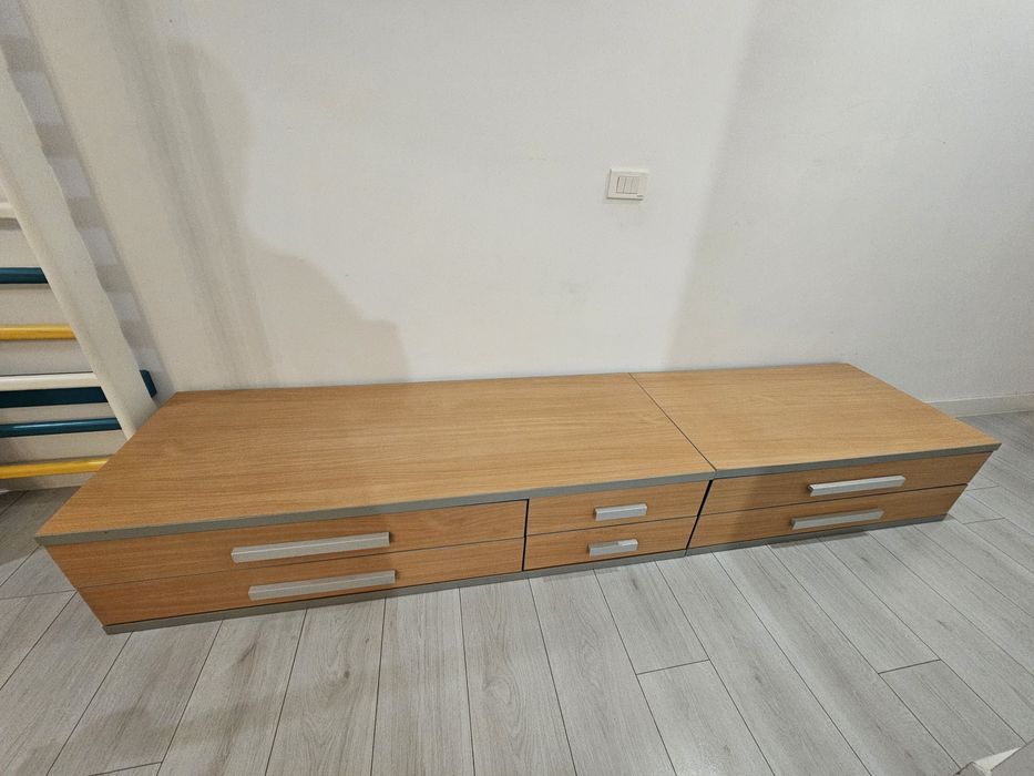 Comoda tv, pal dublu, foarte rezistenta, modulara