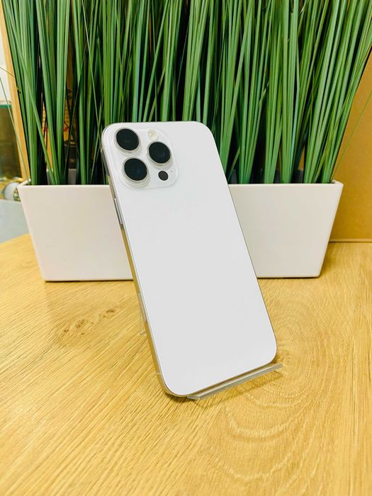 НОВ !!! Apple iPhone 16 Pro Max, 256GB, 5G, White Titanium, 100%