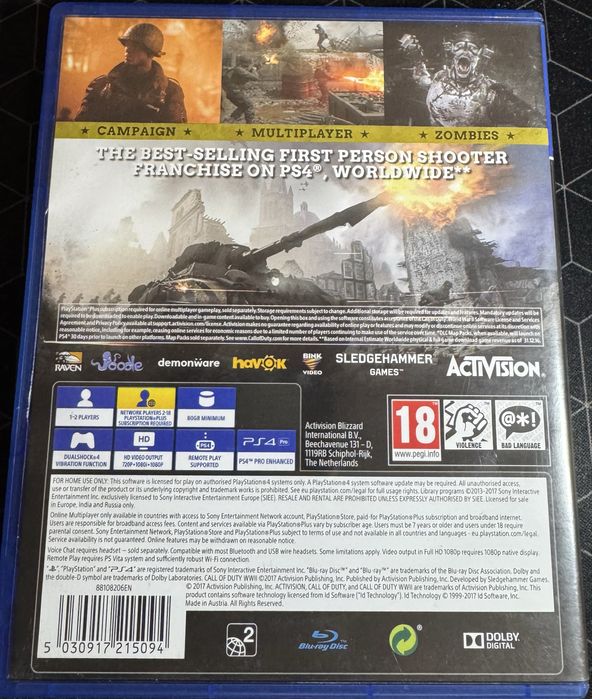 Vand Call of Duty WWII