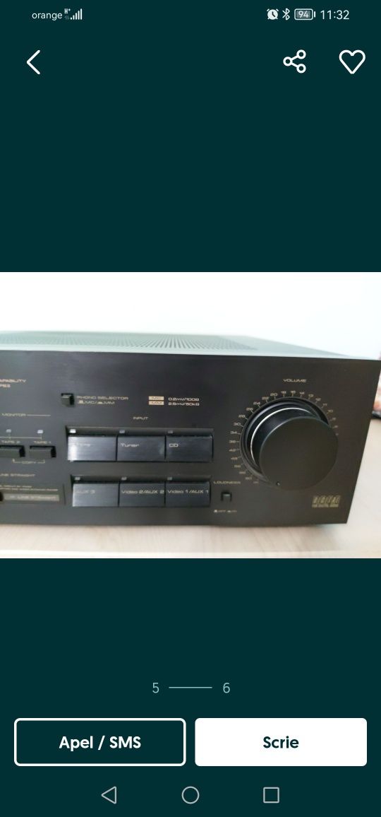 Amplificator pioneer stereo a-66x