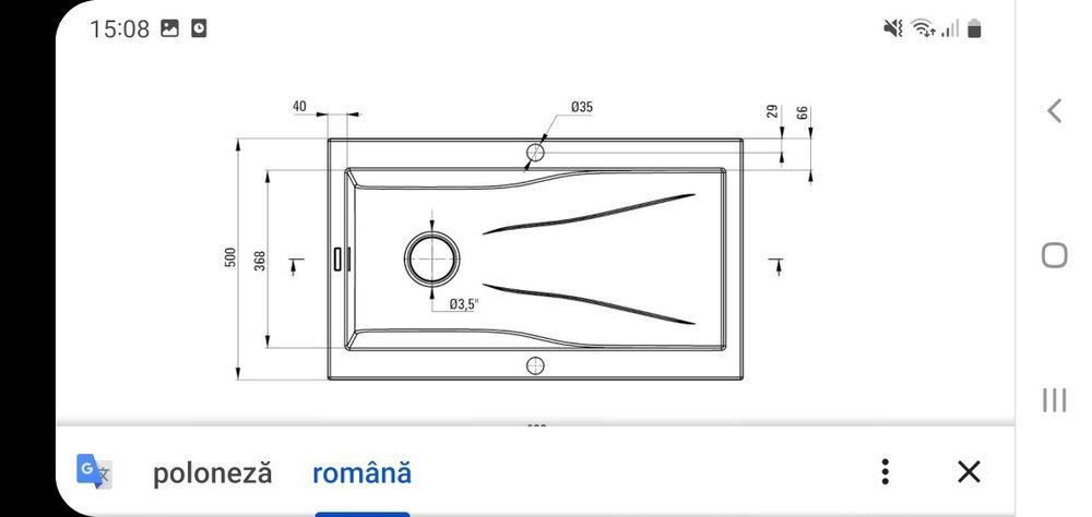 Chiuveta de bucatarie ,noua ,nemontata,compozit granit