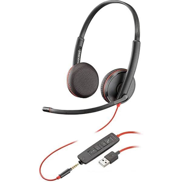 Casti Plantronics Blackwire C3225 USB-A Jack 3.5mm Binaural noi Nou