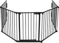 Vounot Poartă Metalică de Siguranță , 300 cm, Negru