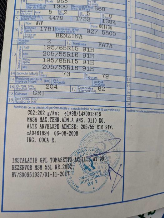 Audi a4 1.8 GPL Tomaseto