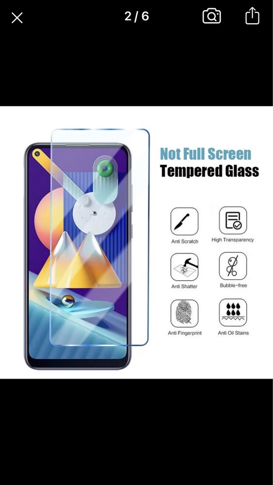 Folie protectie  samsung A51 tepered glass