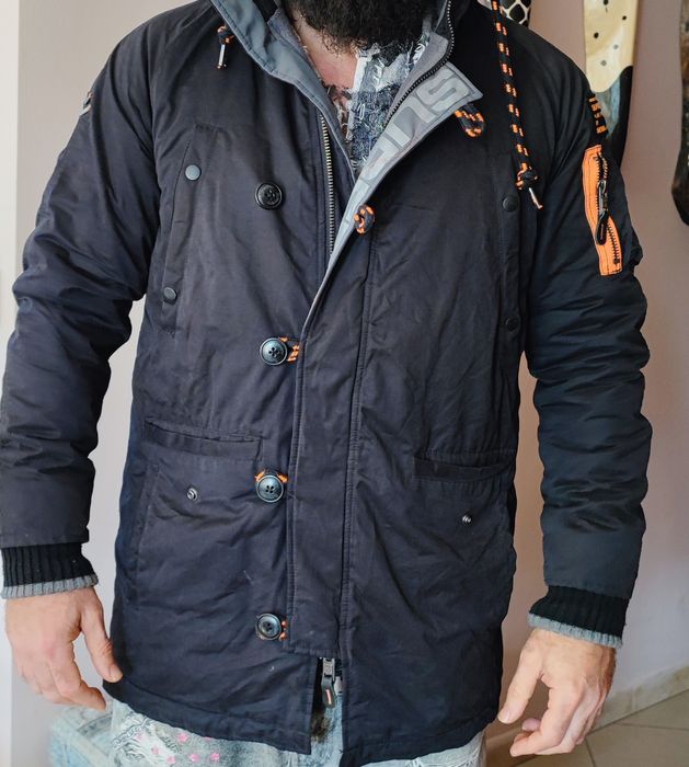 Мъжки зимни якета  качулка парка Nike Scott Superdry Jack Wolfskin XL