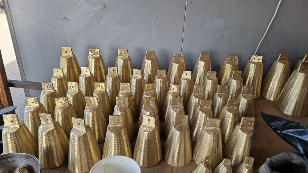 Clopote din alama noi 13-14cm