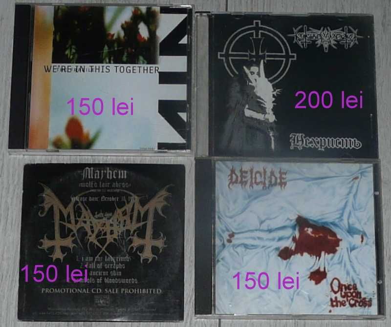 CD rare Mayhem,Deicide,Nokturnal Mortum,Nine Inch Nails black death