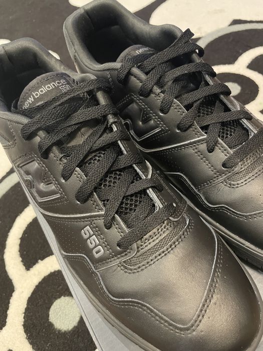 New balance 550 Triple Black номер 47,5