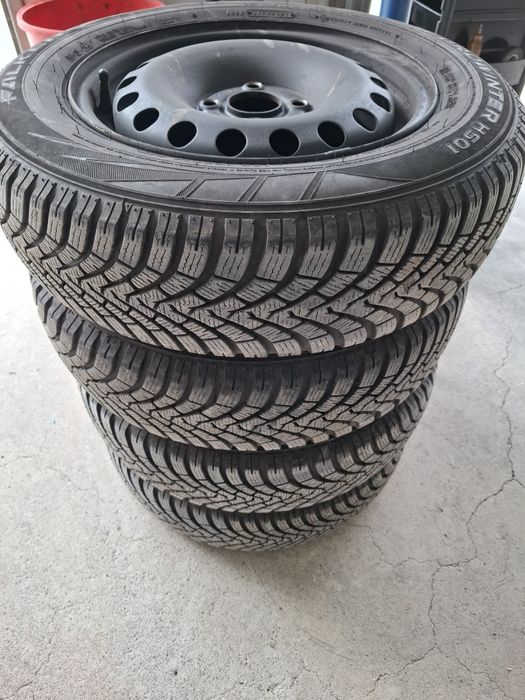 Джанти с зимни гуми за vw up skoda citigo fabia 165/70/14