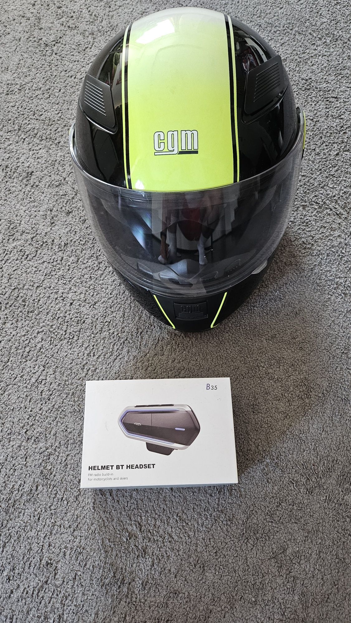 Casca moto flip up