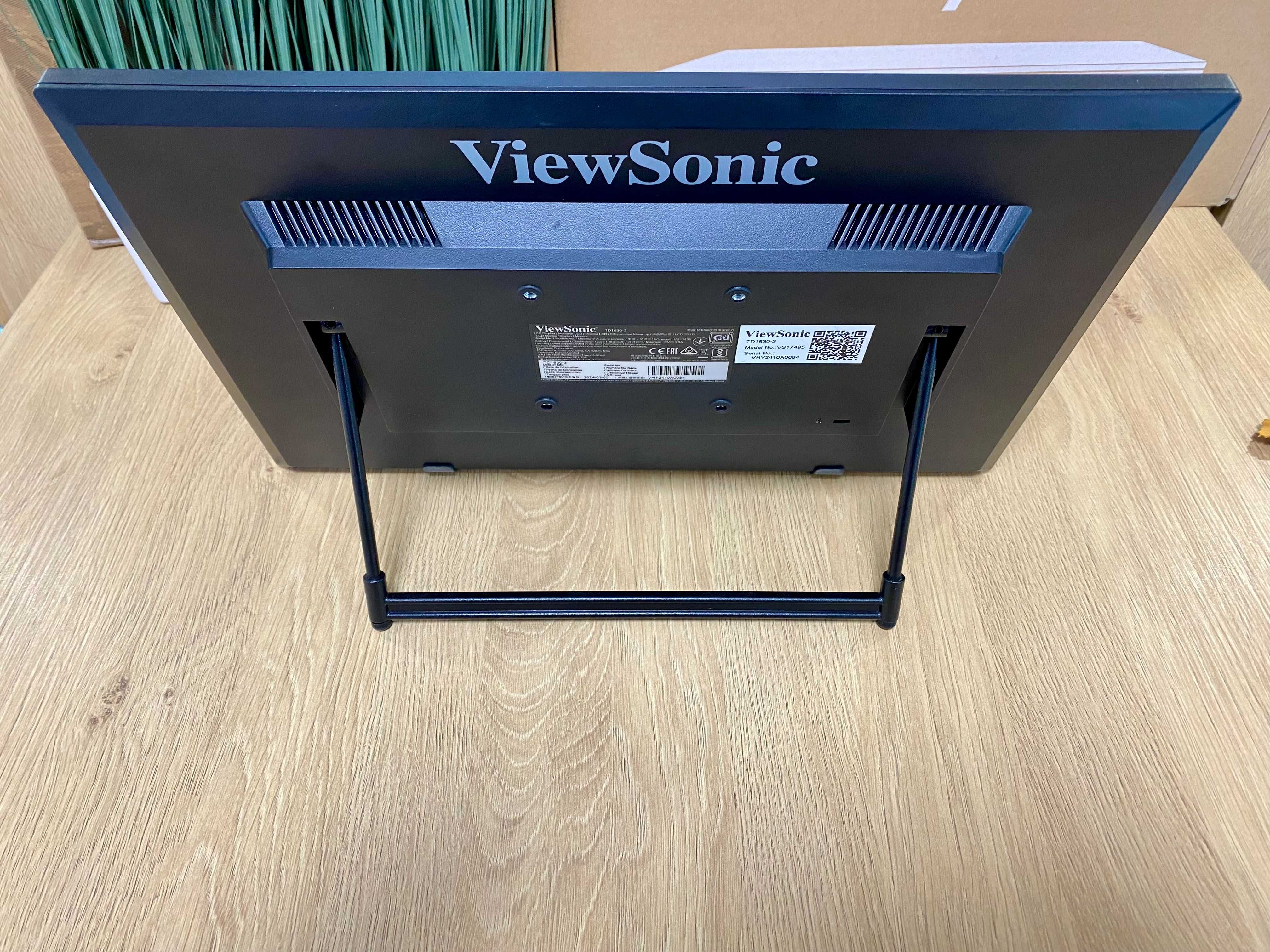 НОВ !!! Тъч Монитор VIEWSONIC TD1630-3 15.6" (1366 x 768), Черен