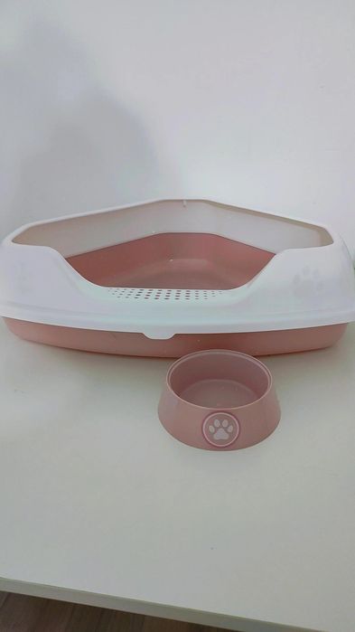 Розовый Лоток для кошек