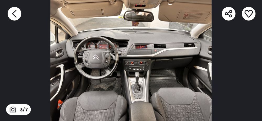 Schimb Citroen C5 lll,an 2012