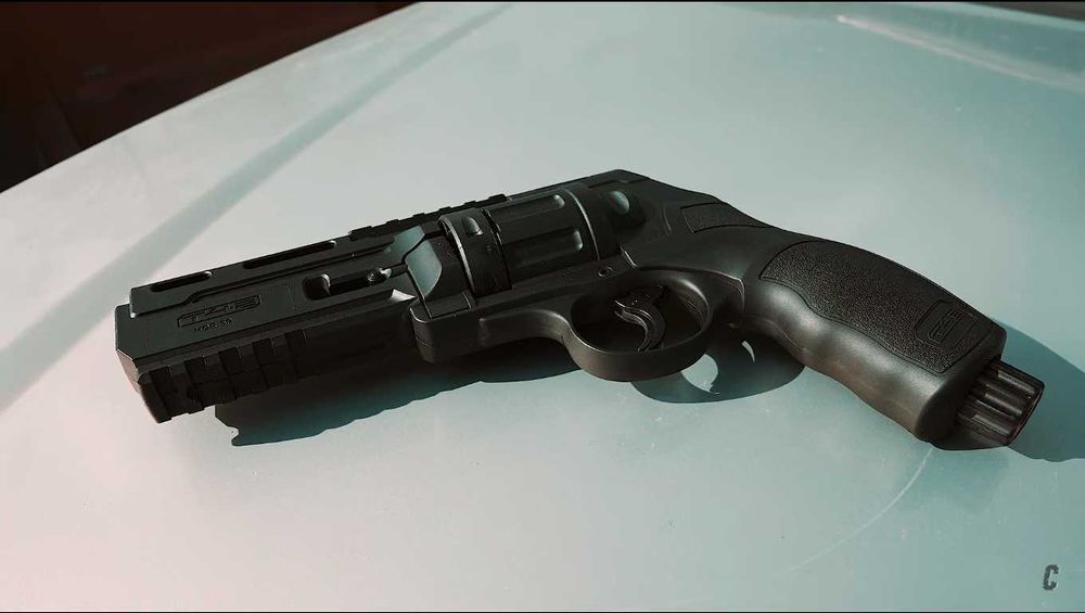 Pistol Airsoft Auto-Aparare/Paza/Protectie Cu Bile de CAUCIUC 20J