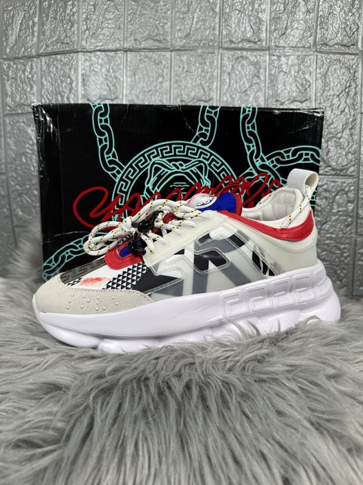 Versace Chain Reaction White Alb cutie