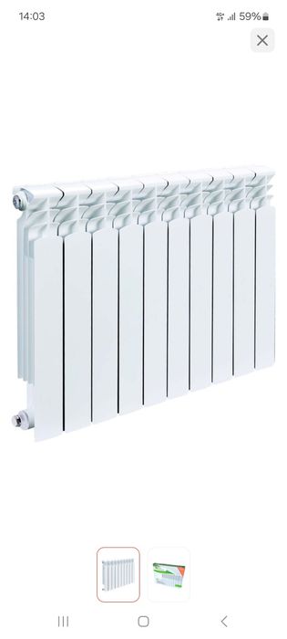 Радиатор отопления, 10 секций.