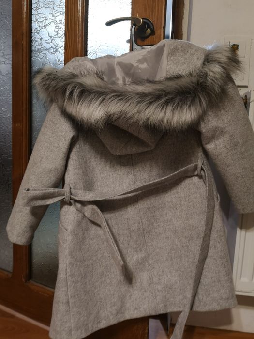 Palton stofa și blana mărim 134