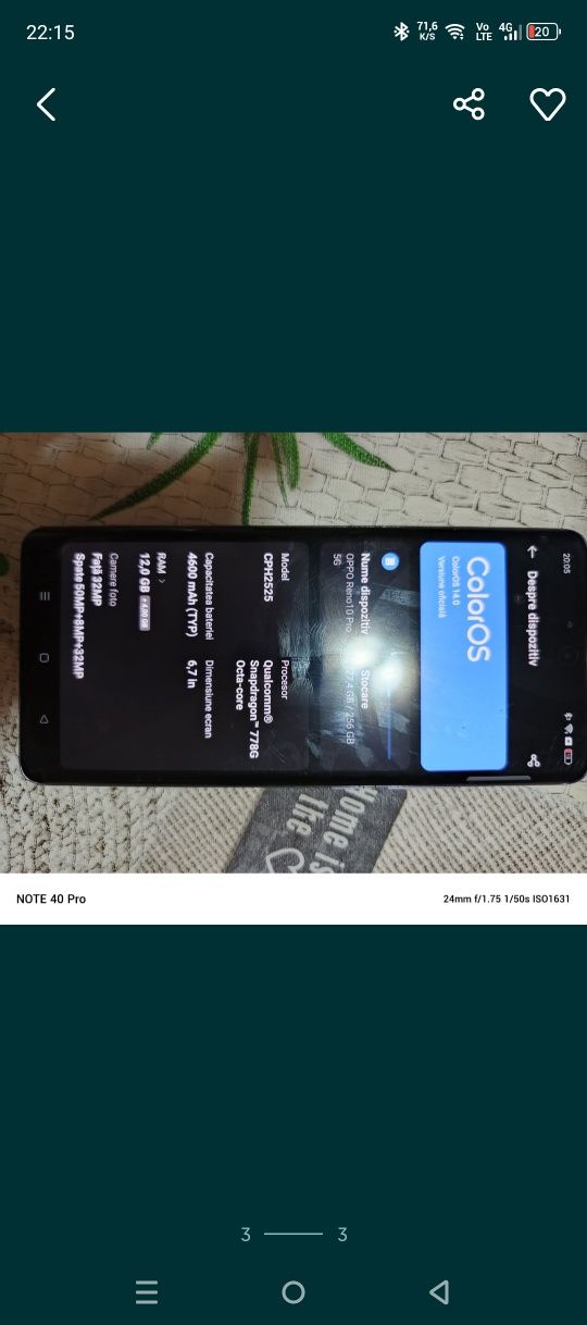 Vând Oppo Reno 10 pro