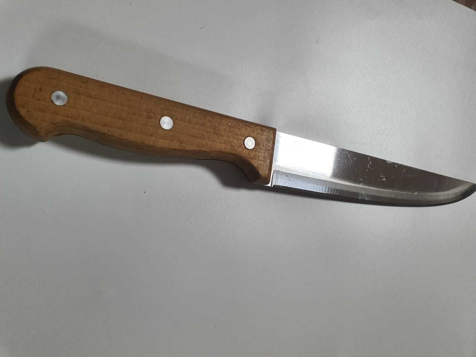 Нож стальной с деревянной ручкой универсальный
