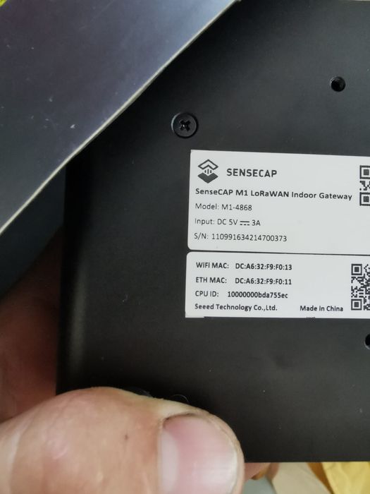 Sensecap m1 lorawan indoor gateway(model m1-4868,eu868