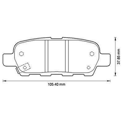 Placute frana spate Infiniti Ex, 09.2007-, marca SRLine S70-1194