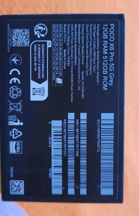 Xiaomi Poco X6 Pro, 512GB, 12GB, сив