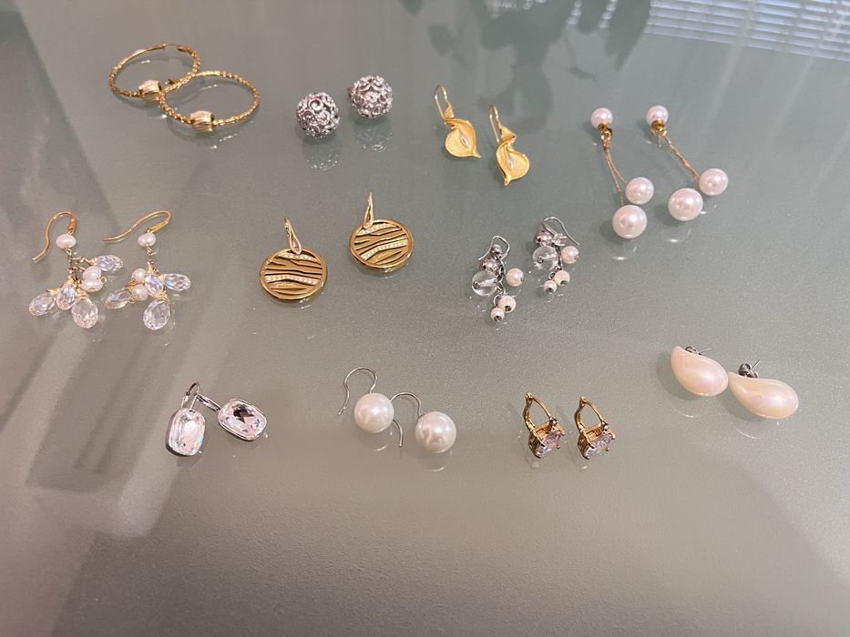 Златни и сребърни обеци