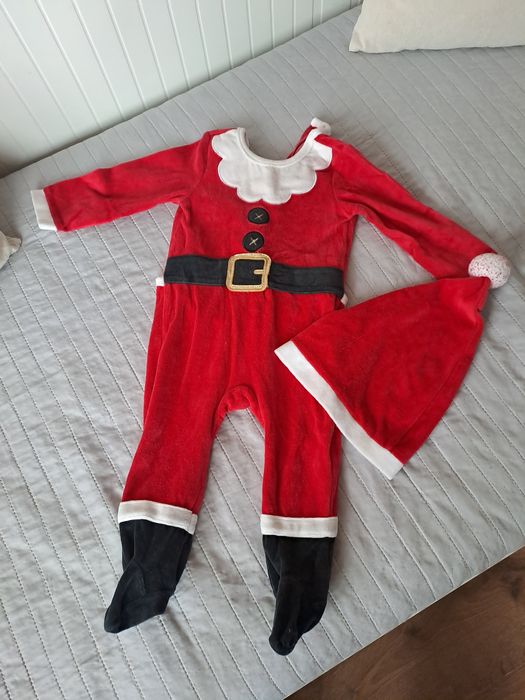 Коледен ромпър за бебе 12м