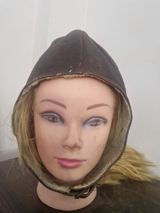 Casca piele pilot ww2