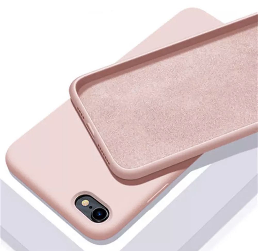 Iphone 8 Plus SE Husa Soft Case Cu Catifea + Folie Sticla 21D