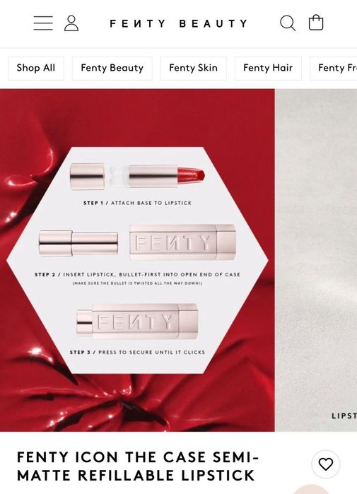 Fenty Beauty Fenty Icon The Fill Lipstick – „Scholar Sista“ | Нов