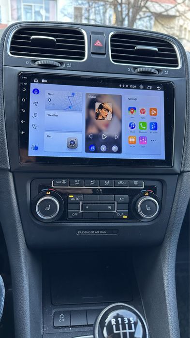 Navigatie android VW Golf 6 CarPlay AndroidAuto RNS DSP SIM USB
