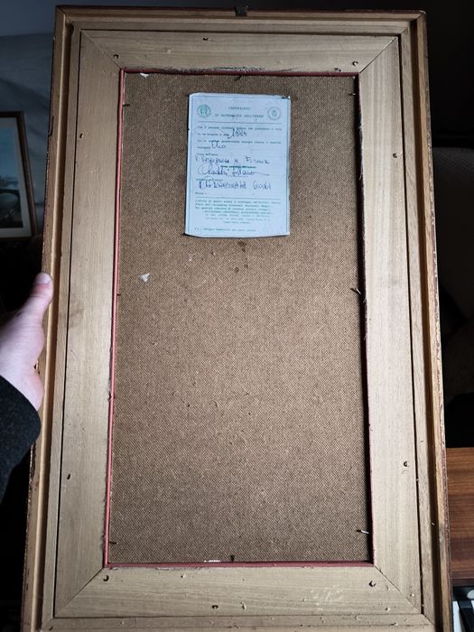 Pictură în ulei pe pânză din 1984 Italia