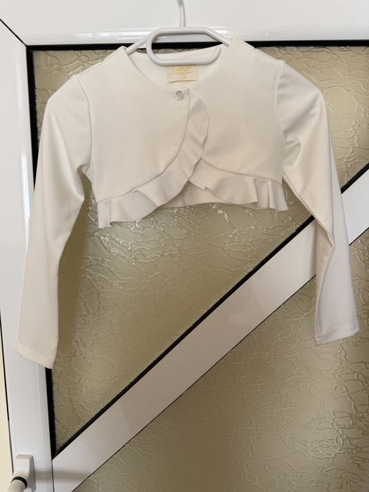 Детско болеро бяло в номер 128