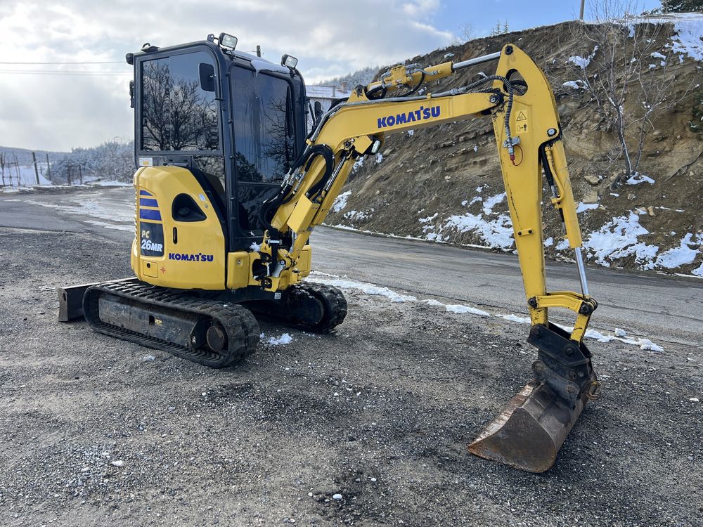 Мини багер Komatsu pc26mr-5 Перфектен 1217м.ч