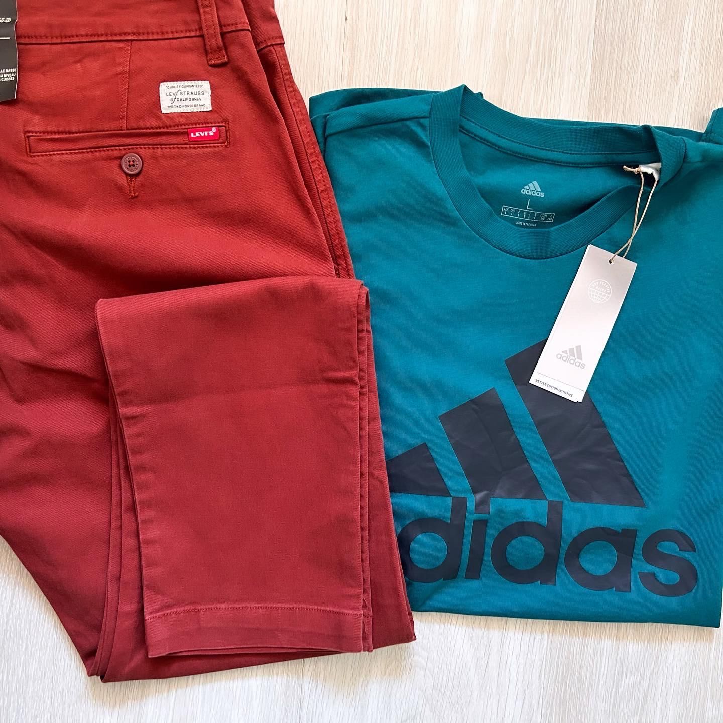 Levi’s denim & Adidas  tshirt нови