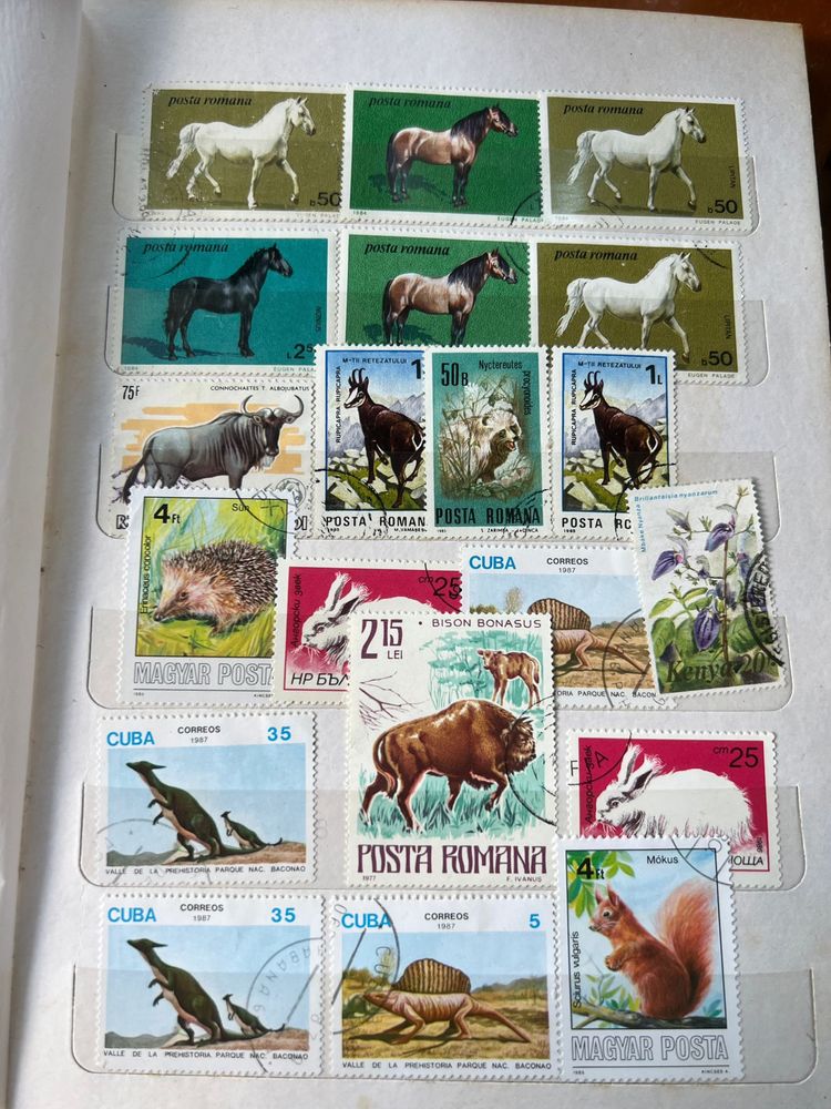 Timbre vechi clasor timbre