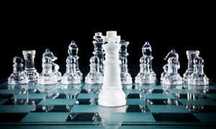 Joc sah piese tabla sticla obiect decorativ glass chess jocuri logica