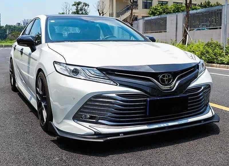 Сплиттер переднего бампера Camry 70 (накладка, юбка, губа)