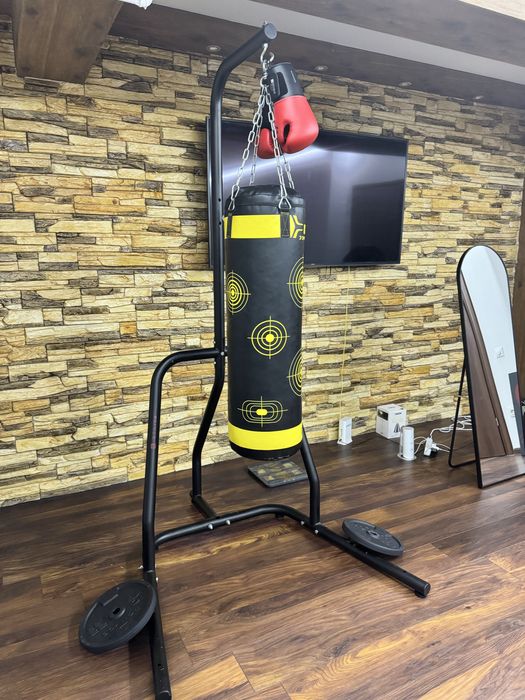 Sac de Box Nou + Suport Domyos + Manusi noi + Greutati