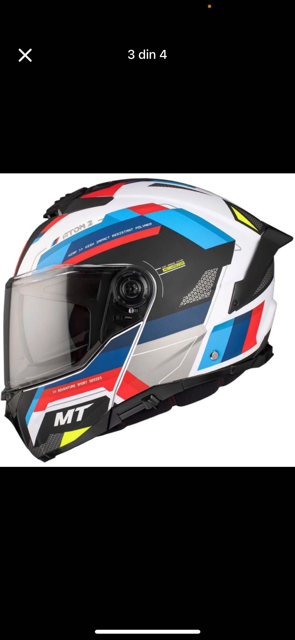 Cască moto Mt Atom2 Flip-up cu intercom instalat+încă un intercom