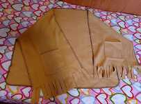Poncho bej cu buzunare , capa, pelerina