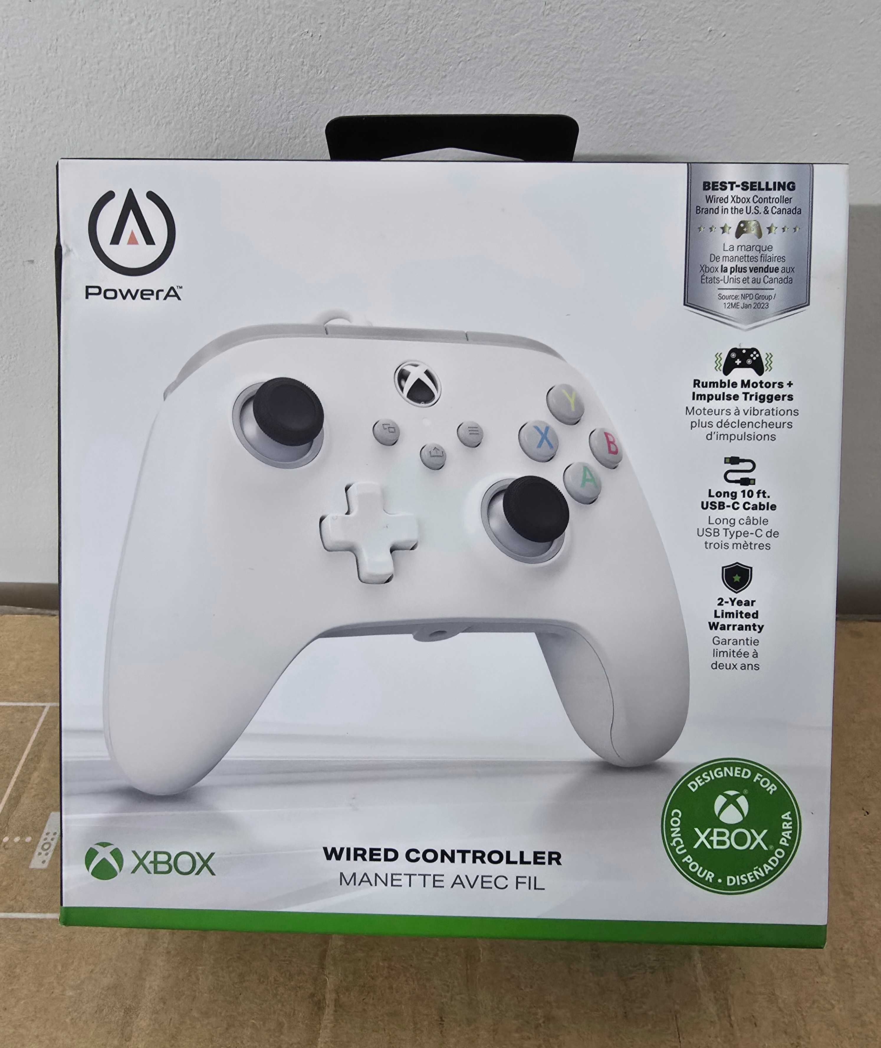 XBox Контролер PowerA - Enhanced, за Xbox One/Series X/S, White Mist