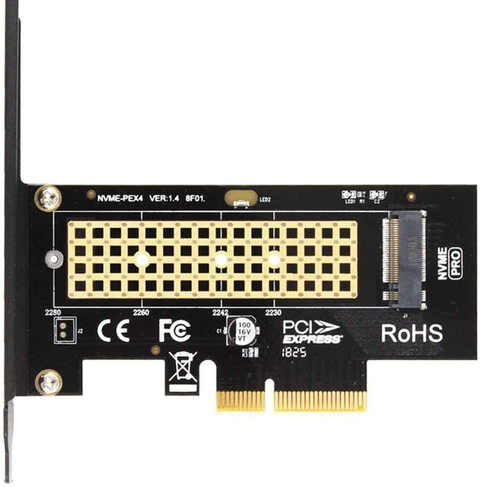 Адаптер PCIE  для SSD M.2 NVME  PCIE 3.0/4.0 X4 X8 X16