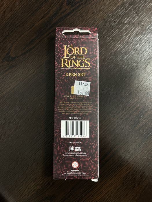 Lord of the Rings – сет от 2 химикалки (официален лиценз)